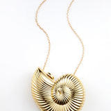 Golden Shell Clutch