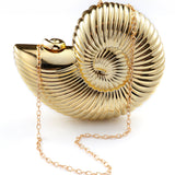 Golden Shell Clutch