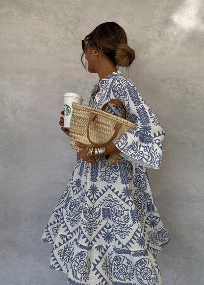 Idalina - Stylish Printed Dress
