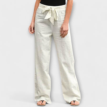 Loreen - Pantaloni in Lino Leggeri