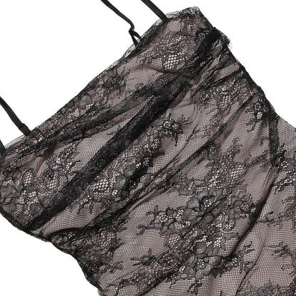 Celeste | Abito Maxi in Pizzo