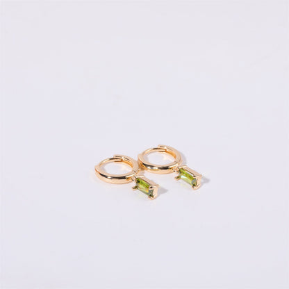 Bella Birthstone Huggies Earrings