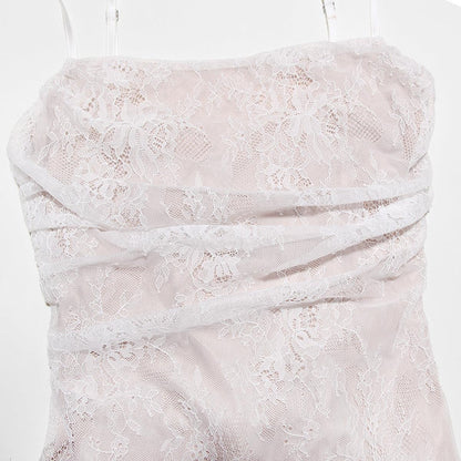 Celeste | Abito Maxi in Pizzo
