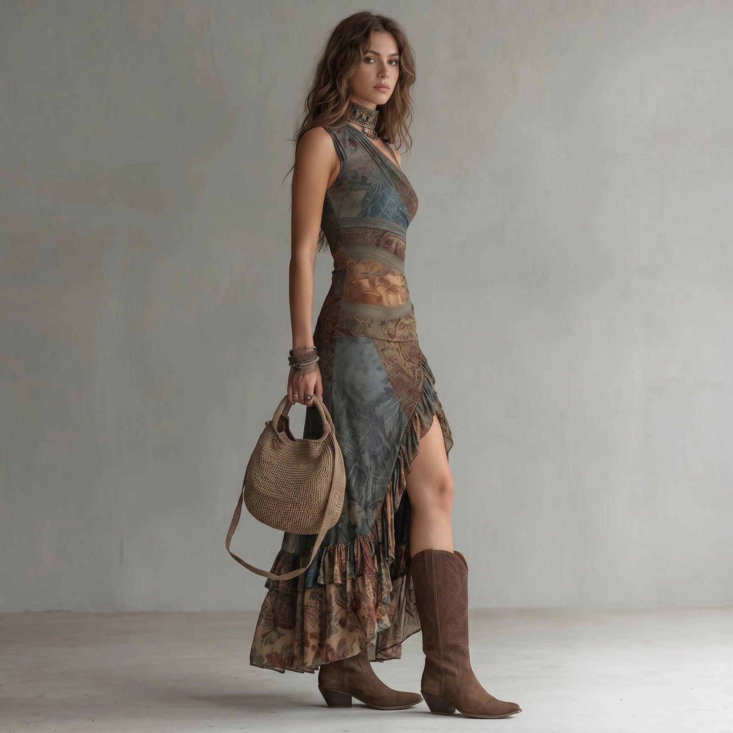 Elena | Abito Maxi Boho Elegante