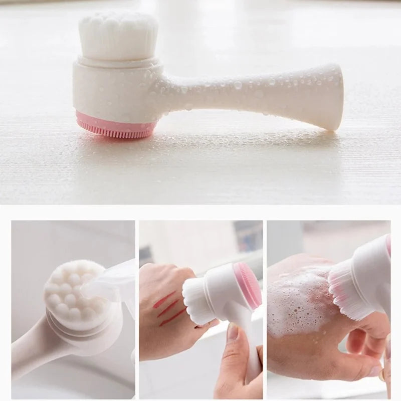 Averon™3D Double Silicone Facial Cleansing Brush