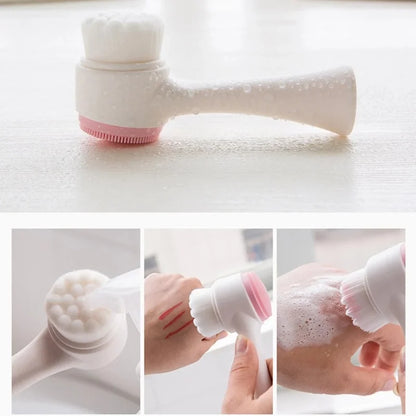 Averon™3D Double Silicone Facial Cleansing Brush