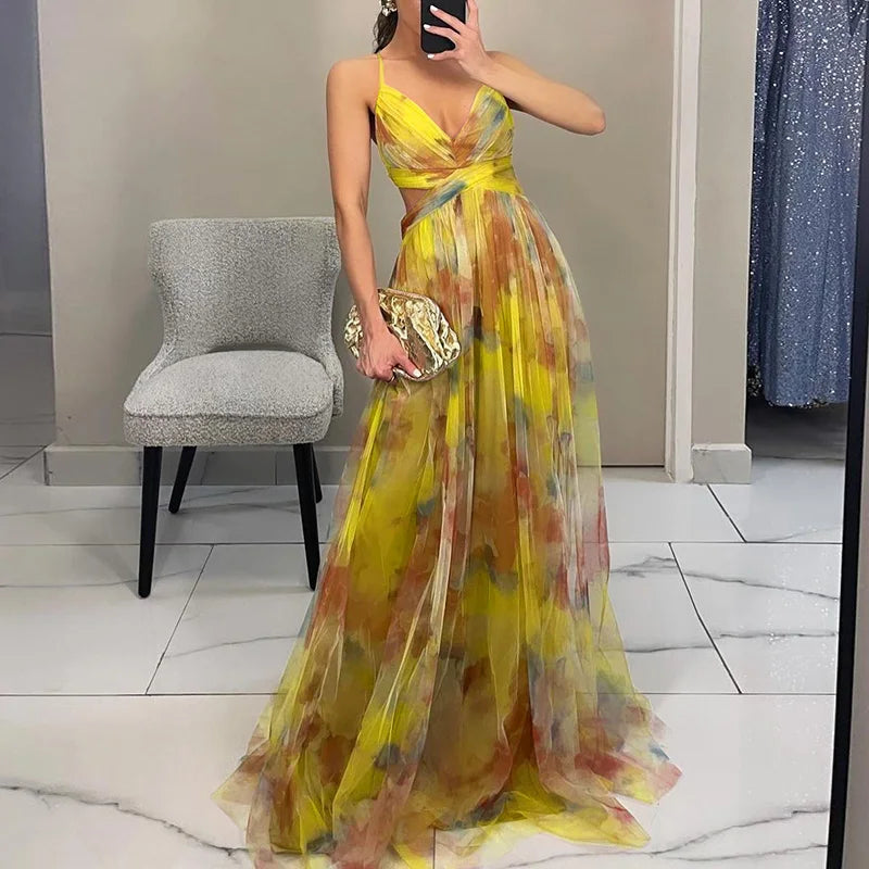 Giselle | Lovely floral print maxi dress