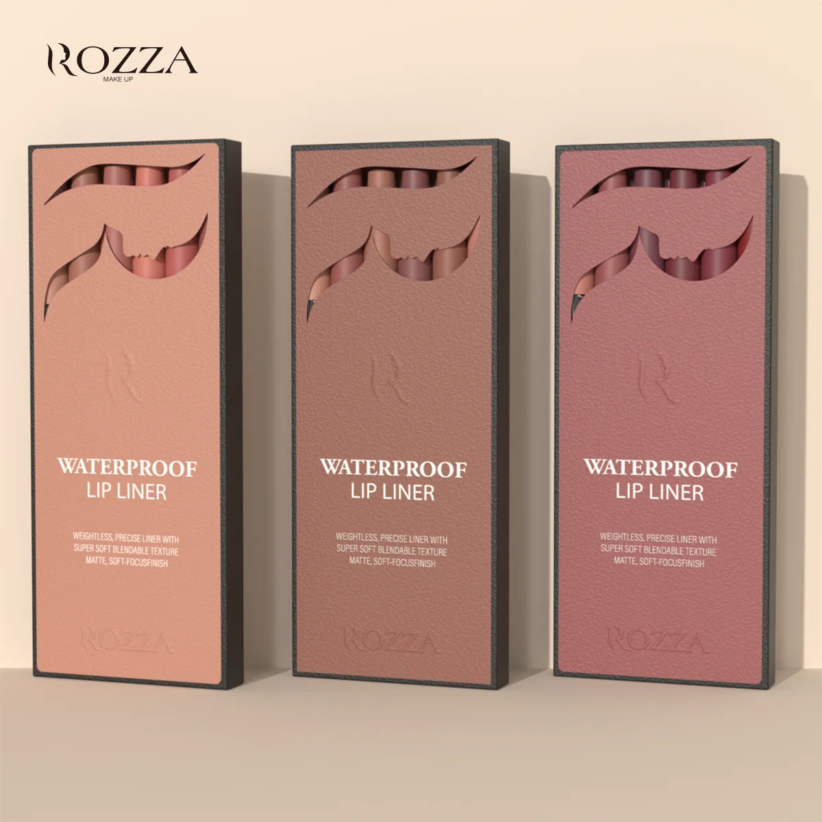 AVERON ROZZA ™ Waterproof Lip Liner Pencil Set