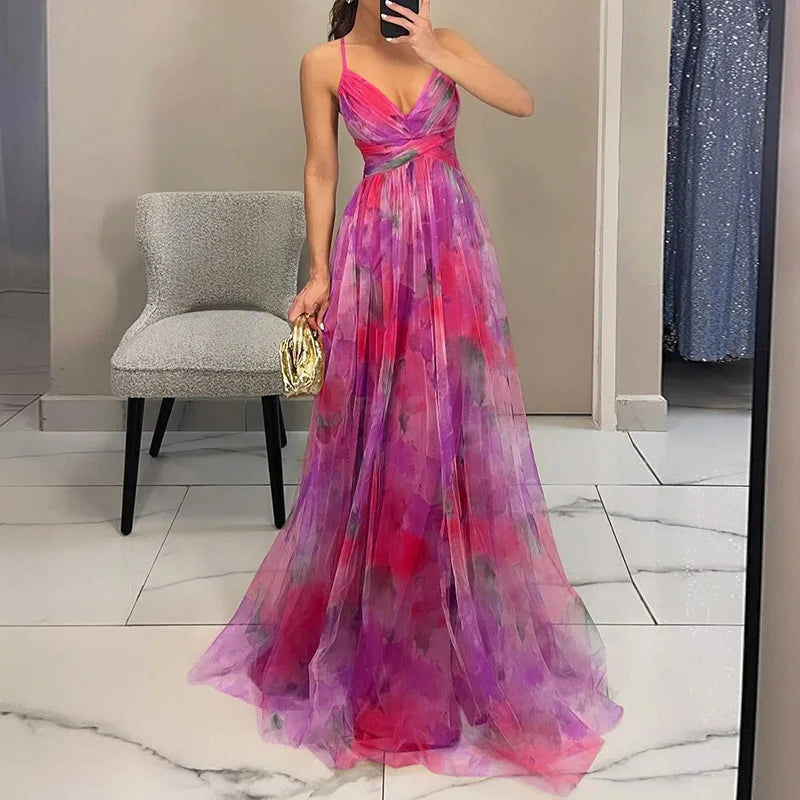 Giselle | Lovely floral print maxi dress