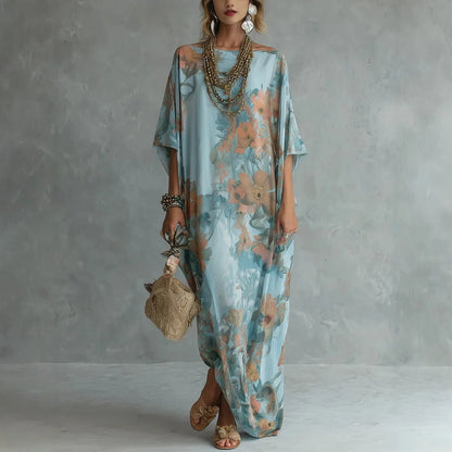 Serena | Abito Maxi Costiera Floreale