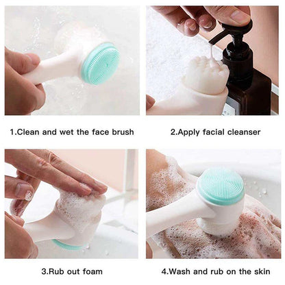 Averon™3D Double Silicone Facial Cleansing Brush