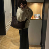 April | Woven Oversized Tote Bag