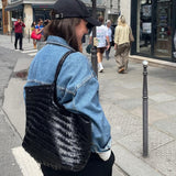 April | Woven Oversized Tote Bag