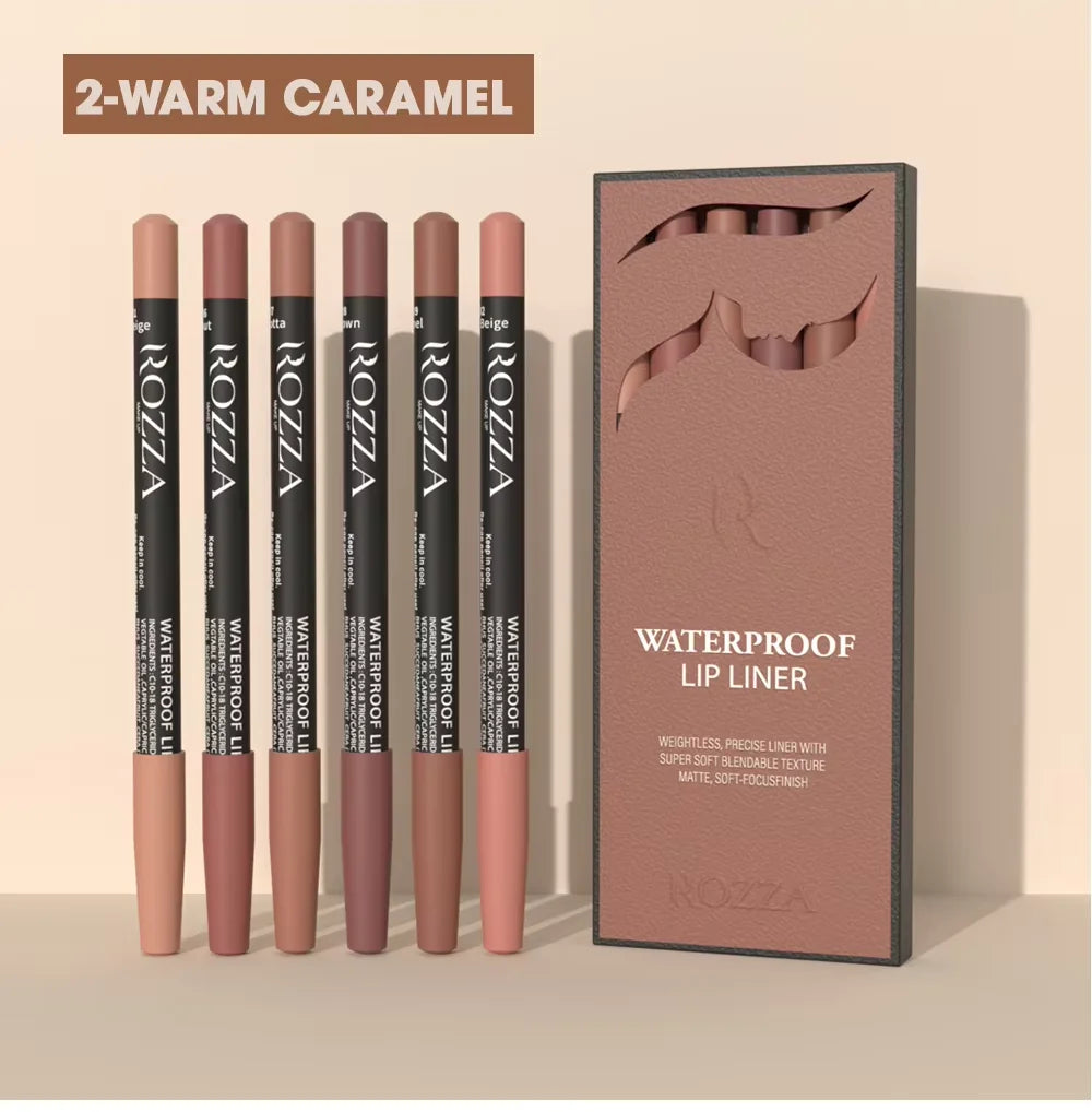 AVERON ROZZA ™ Waterproof Lip Liner Pencil Set