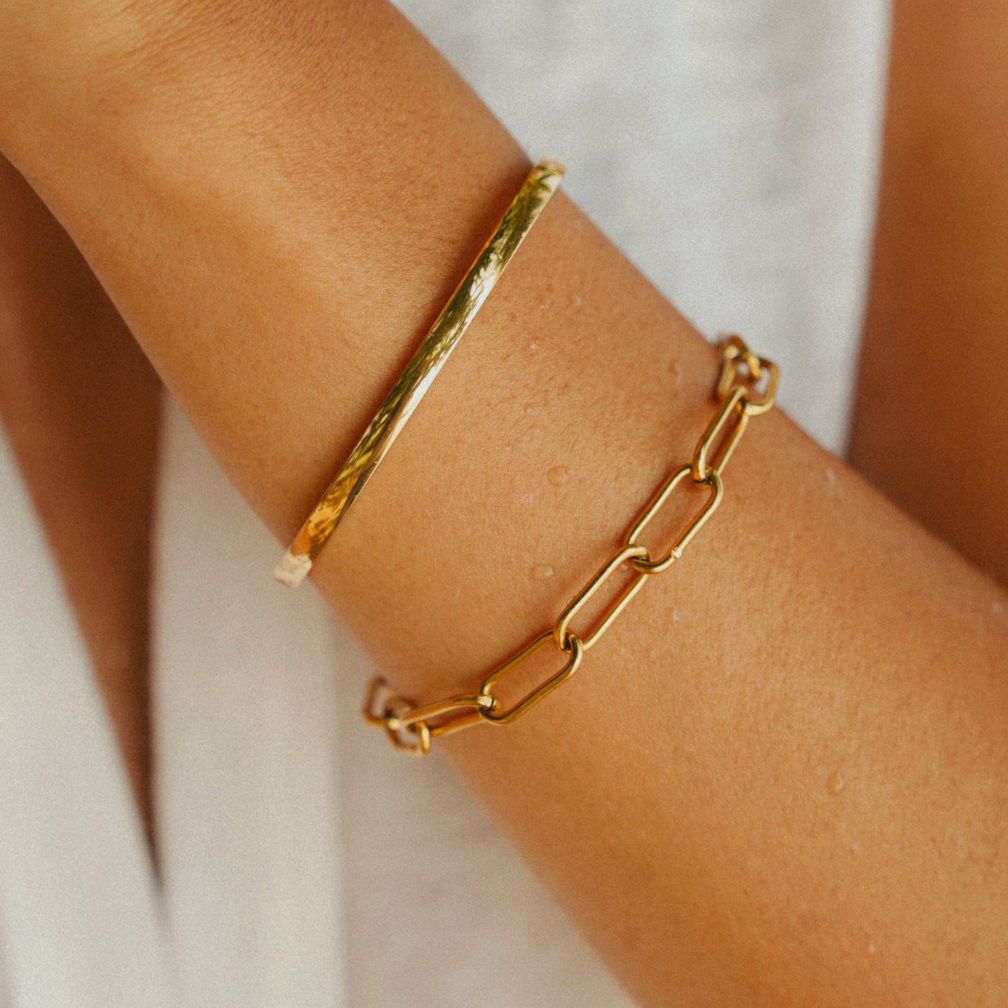 Tulum Chunky Paperclip Bracelet