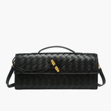 Alba | Woven Structured Shoulder Bag