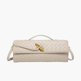 Alba | Woven Structured Shoulder Bag