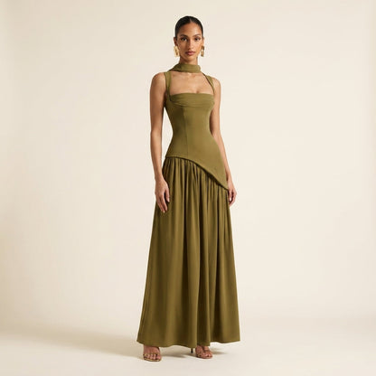 Tullulah™ | Vestito Maxi Corsetto Schiena Lace-Up