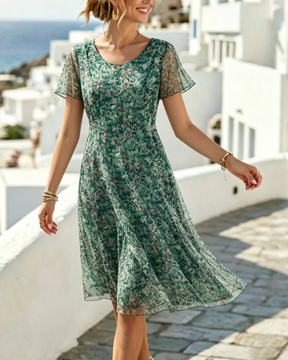 Ana | Vestito midi floreale morbido e leggero