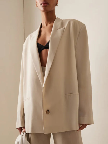 Sofia | Blazer Overdimensionato in Mistura di Lino