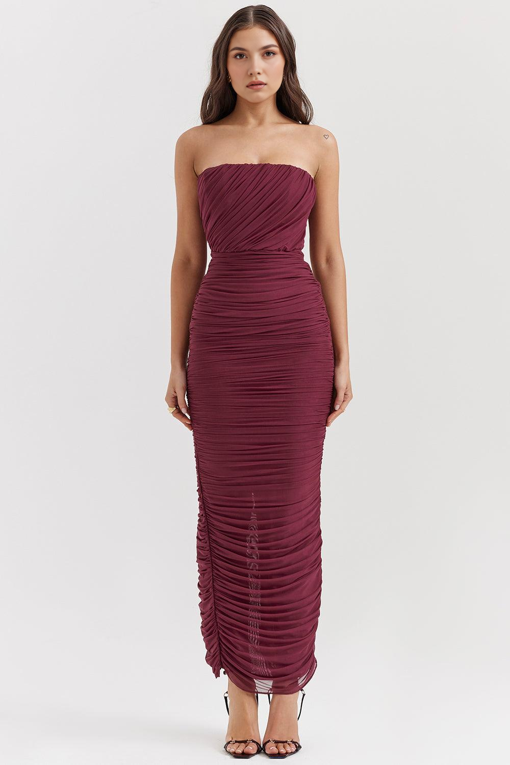 Amaris | Mesh maxi dress