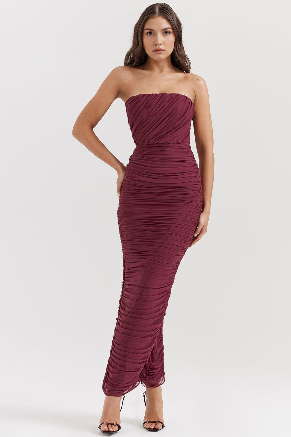 Amaris | Mesh maxi dress