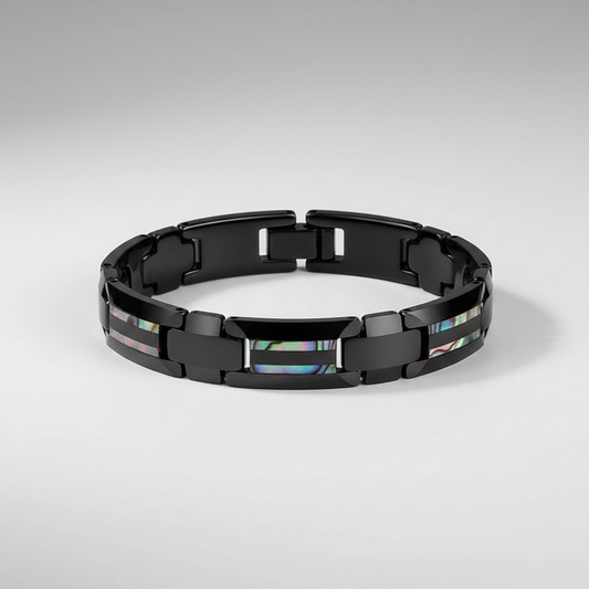 Magnetic Germanium Tungsten Bracelet - Fundo Cinza Claro