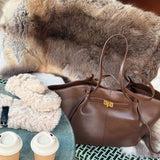 Adele | Leather Shopper Tote Bag