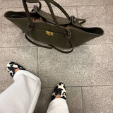 Adele | Leather Shopper Tote Bag