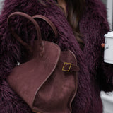 Henna | Suede Large Shopper Tote Bag