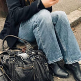 Arabell | Vintage Faux Leather Structured Tote Bag