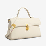 Cassy Elegant Vegan Leather Crossbody Bag with Removable Strap