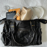 Arabell | Vintage Faux Leather Structured Tote Bag
