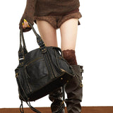 Arabell | Vintage Faux Leather Structured Tote Bag